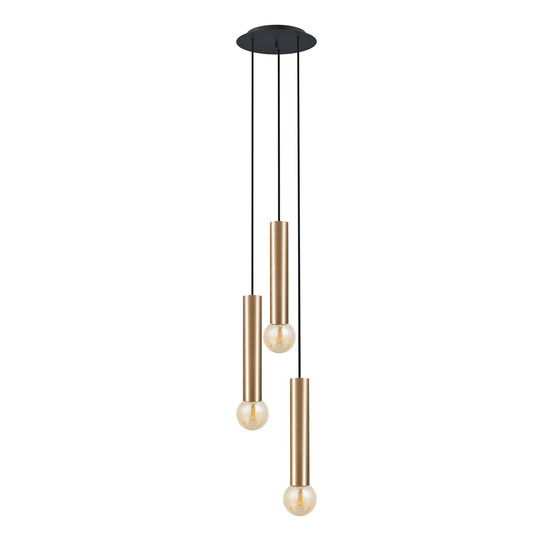 Baton-riippuvalopidin messinki, 3-lamppuinen