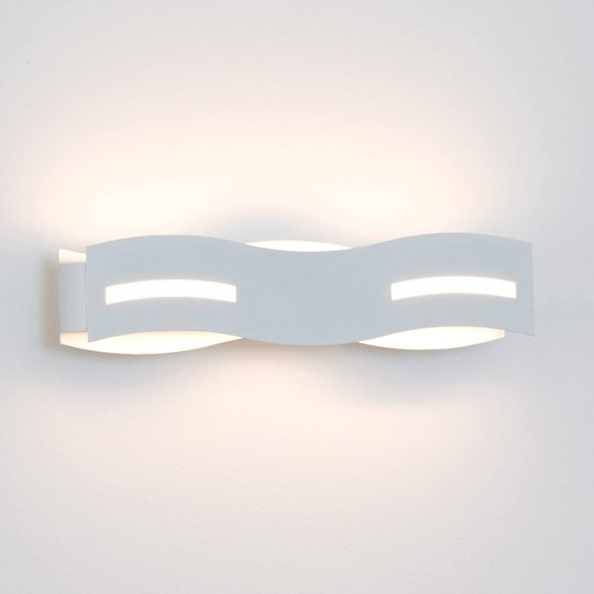 LED-seinävalaisin Wave, valkoinen