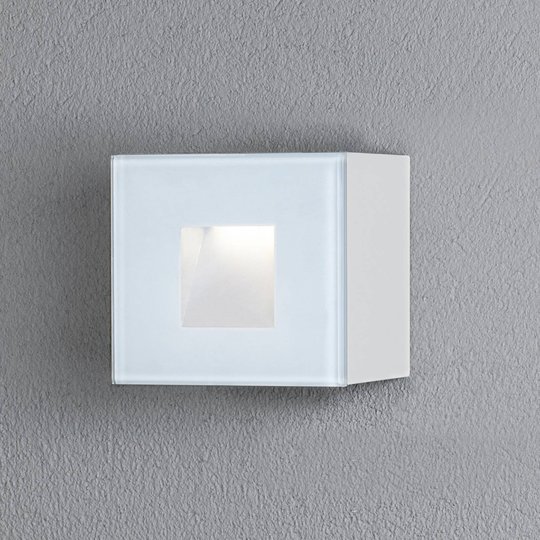 LED-ulkoseinälamppu Chieri, 8 x 8 cm valkoinen