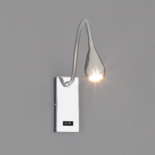 LED-seinävalaisin Rasmus kromisena