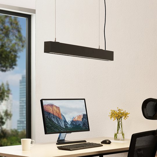 Arcchio Thores LED-riippuvalaisin 85cm musta