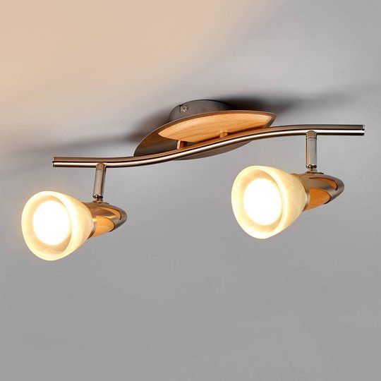 2-lamppuinen LED-spotti Marena, E14 R50