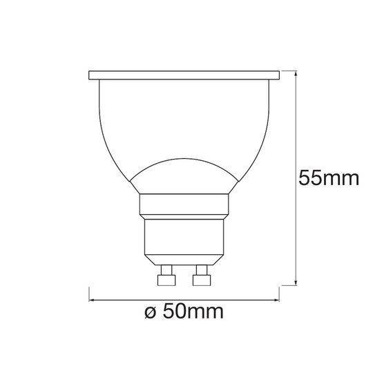 LEDVANCE SMART+ WiFi GU10-heijastin 5W 45° 2 700 K