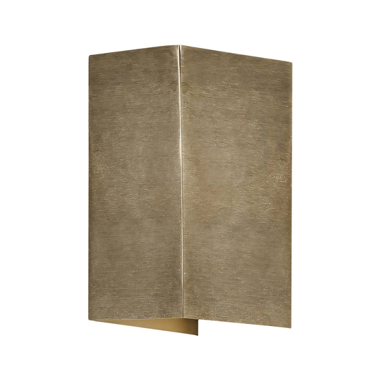 LED-ulkoseinävalaisin Cremona leveys 8cm, messinki