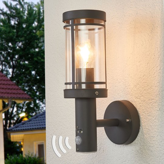 Djori-seinävalaisin liiketunnistimella, ulkokäyttö