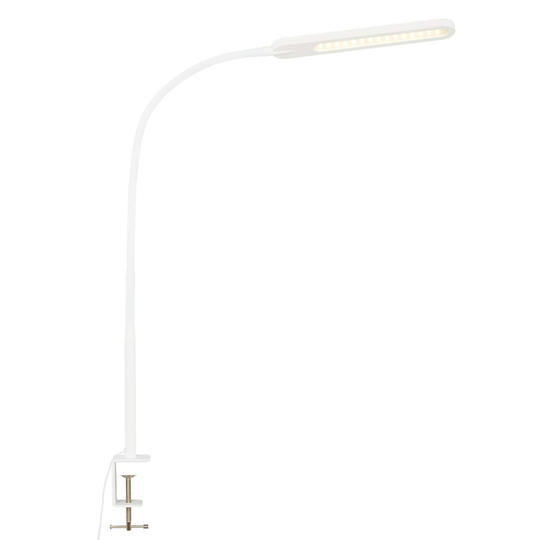 Servo-LED-klipsilamppu himmennettävä, CCT, valk.
