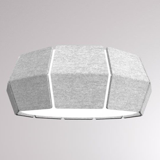 LOUM Decafelt -LED-kattovalaisin Ø 54 cm harmaa