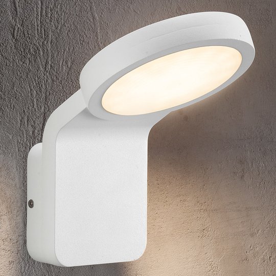 Tehokas LED-ulkoseinävalaisin Marina, valkoinen