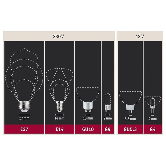 Paulmann-LED-lamppu E27 Filament oranssi 1,1W