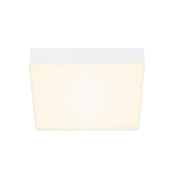 LED-kattovalaisin Flame, 21,2 x 21,2 cm, valkoinen