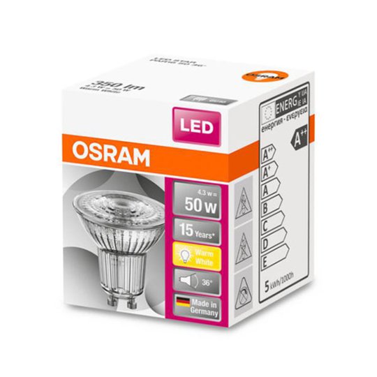 OSRAM-LED-heljastin Star GU10 4,3W, 36°