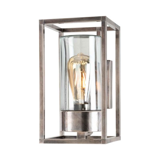 Ulkoseinälamppu Cubic³ 3364 antiikkinikkeli/kirkas