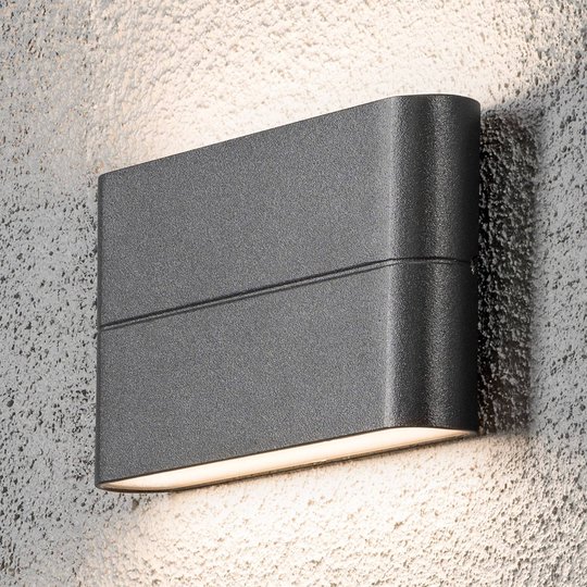 LED-ulkoseinälamppu Chieri 17 cm antrasiitti
