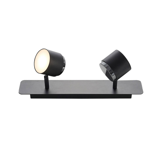 Lindby Marrie -LED-kohdevalaisin, musta, 2-lamp.