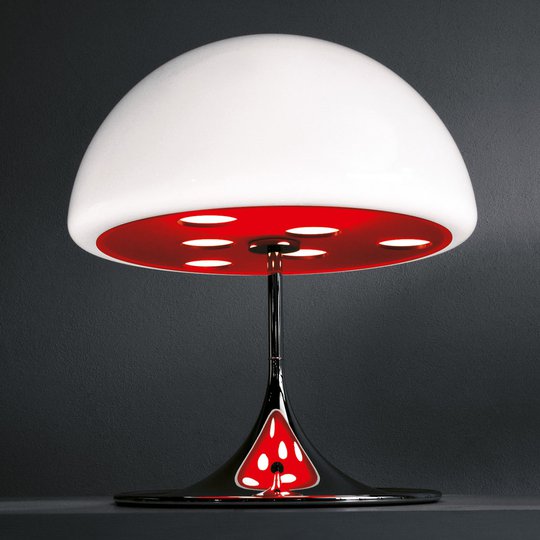 Martinelli Luce Mico -pöytävalaisin 60 cm punainen