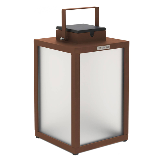 LED-aurinkolyhty Tradition, corten, korkeus 40 cm