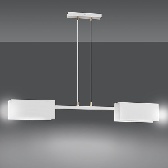 Riippuvalo Tolos 2 White 2 metallivarjostimella
