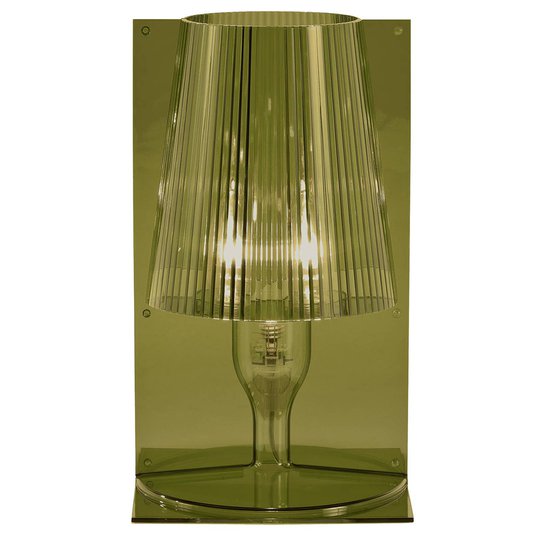 Kartell Take -design-pöytävalaisin, oliivinvihreä