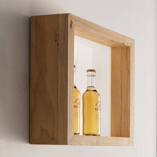 LED-seinävalaisin Window, 37 x 37 cm, tammi