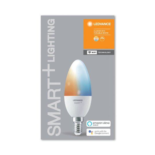 LEDVANCE SMART+ WiFi E14 5W kynttilä 2 700–6 500 K
