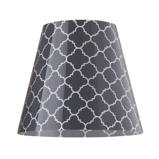 Swap Outdoor -lattiavalo, grey quatrefoil -varj.