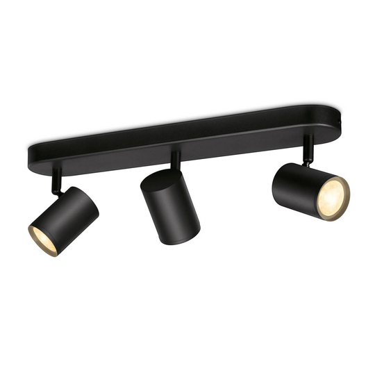WiZ Imageo-LED-spotti, 3 lamppua 2700–6500 K musta