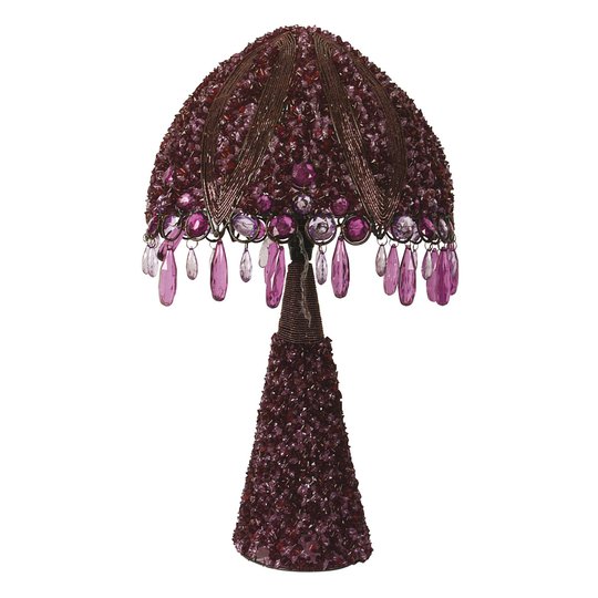 Perla-pöytävalaisin 53 cm, violetti