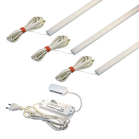 LED-kaapinalusvalaisin ADD-ON Mini 3 000 K, 3 kpl