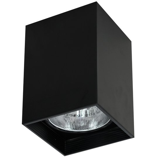 Kattospotti Downlight square musta, leveys 11,5 cm