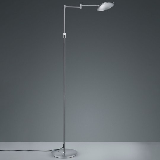 LED-lattiavalo Calcio, säädettävä, mattanikkeli