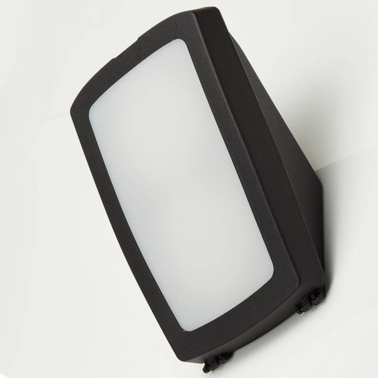 LED-ulkoseinälamppu Germana, musta, 2 x 7W CCT