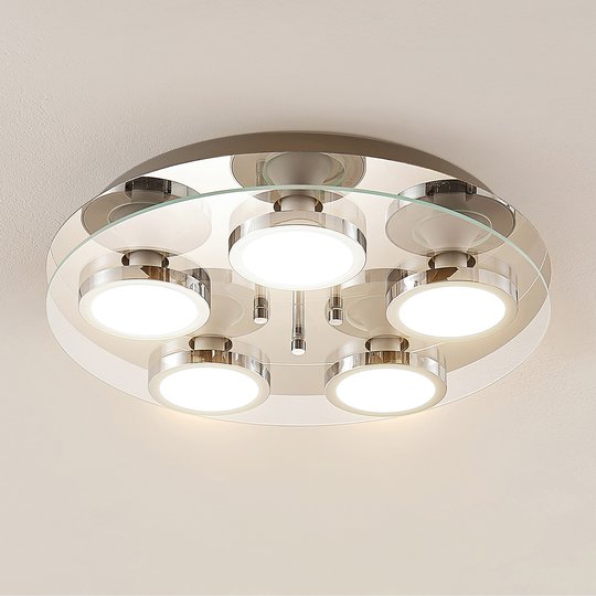 Lindby Gabryl LED-kattovalaisin, viisilamppuinen