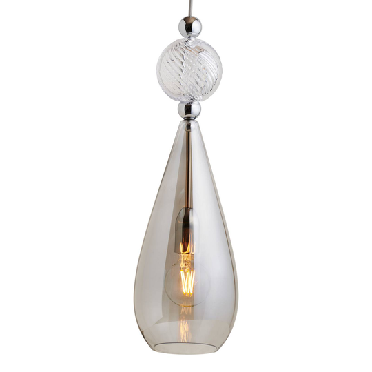 EBB&FLOW Smykke L hopea savunharmaa crystal swirl
