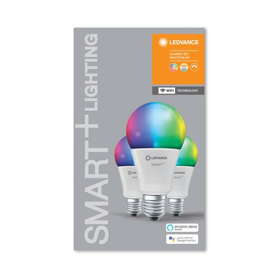 LEDVANCE SMART+ WiFi E27 14W Classic RGBW 3 kpl