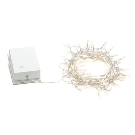 Pitkä LED-valoketju, valotunnistin IP44 ulos