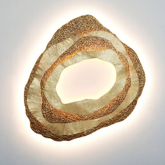 LED-seinävalaisin Coral, orgaaninen muotoilu
