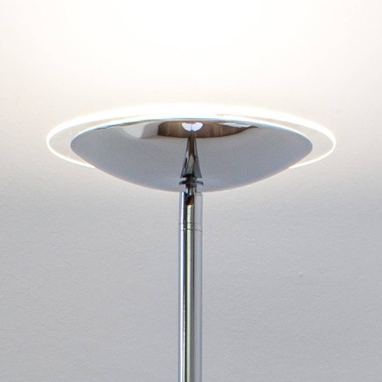 Krominkiiltävä LED-lattiavalaisin Malea