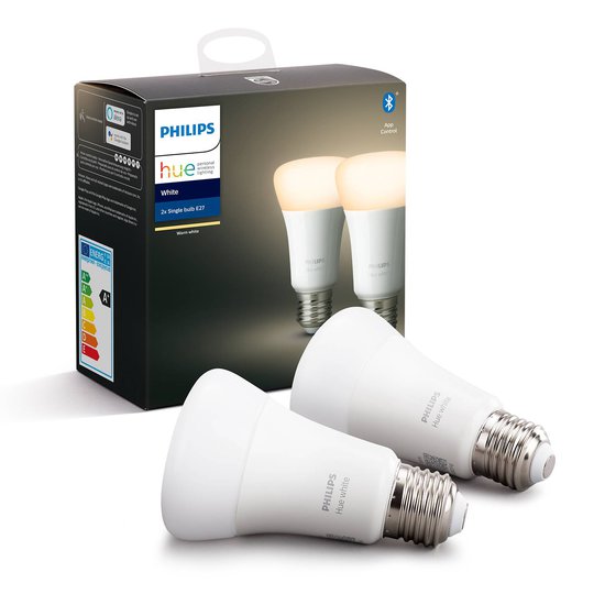 Philips Hue White 9 W E27 LED-lamppu 2 kpl