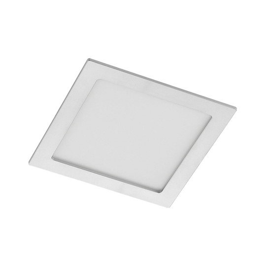 Prios Helina -LED-uppovalo, hopea, 22 cm, 24 W