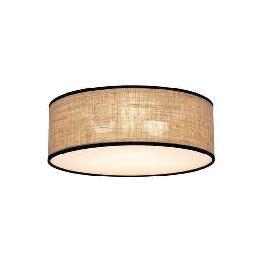 Tubo-kattovalo, kangasvarjostin beige, Ø 38 cm