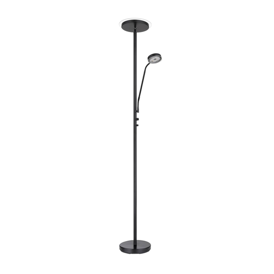 LED-lattiavalo Ernst, säätövarsi, musta