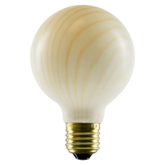 SEGULA LED-globe-lamppu G80 E27 8 W, puujäljitelmä