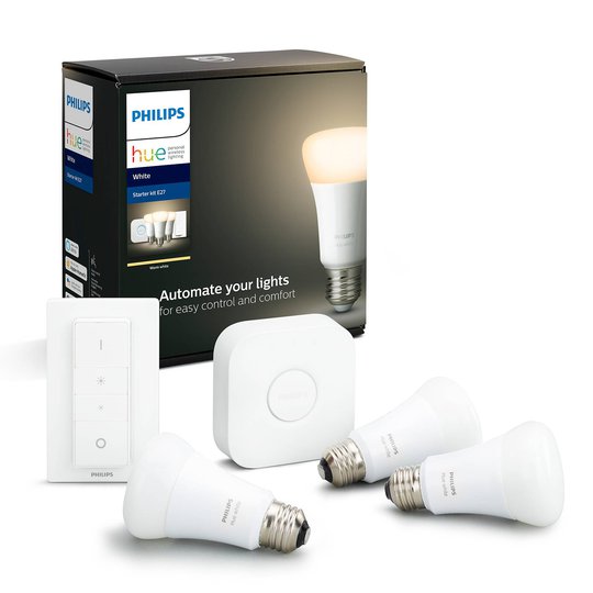 Philips Hue White 9 W E27 3 kpl Starter-Kit