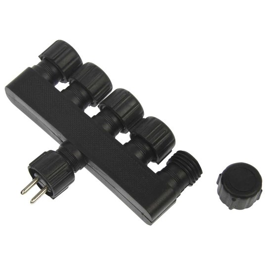 Moninkertainen kaapelinjakaja IP44 5-kertainen