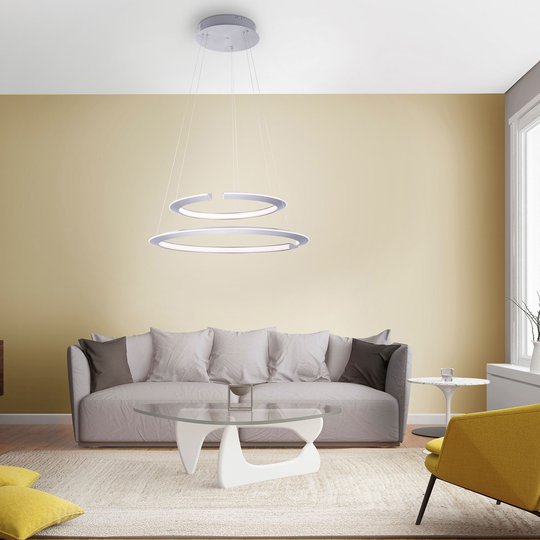 LED-riippuvalaisin Alessa, kaksi LED-rengasta
