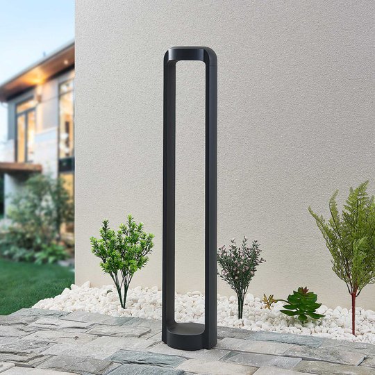 Lucande Habsa -LED-pylväsvalaisin, korkeus 80 cm