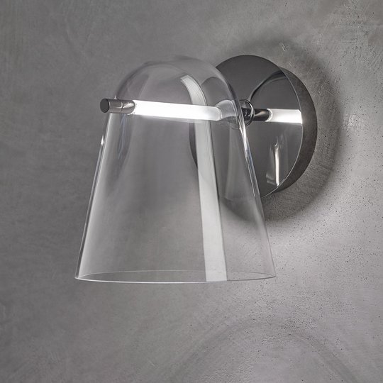 Prandina Sino W3 -LED-seinävalaisin kirkas/musta