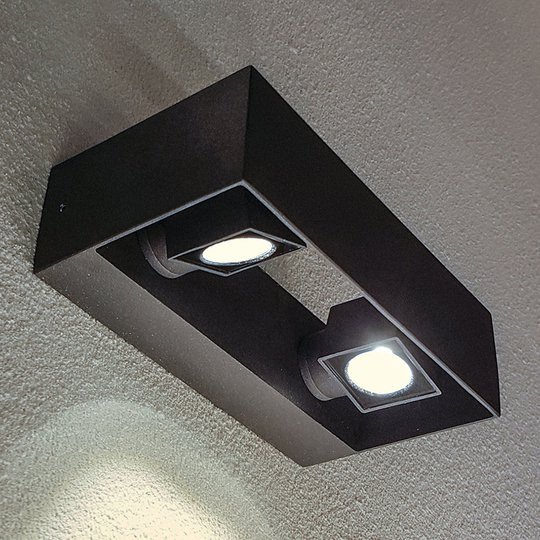 LED-ulkoseinälamppu Vigo, 2-lamppuinen