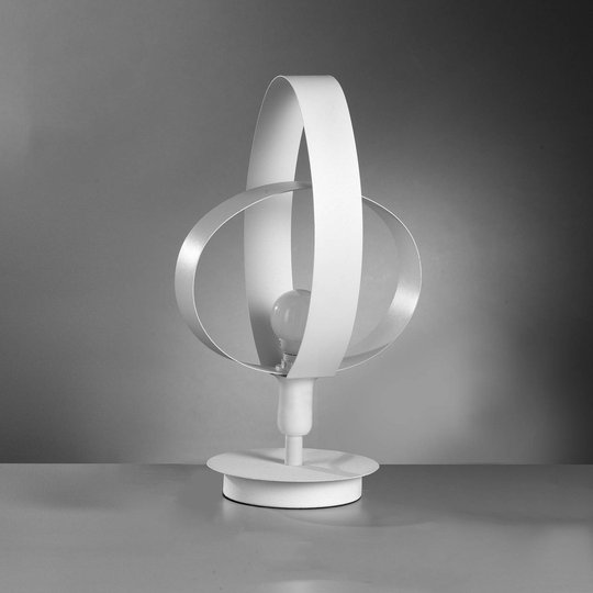 Pöytälamppu Serena, kaunis design, valkoinen