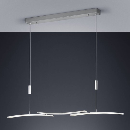 BANKAMP 2138/3-92 LED-riippuvalaisin nikkeli matta